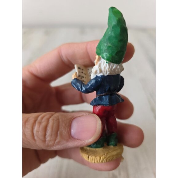 Vintage elf reading Santa figurine village Xmas cute unique - Picture 3 of 9